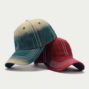 Gorra de Béisbol de Primavera/Verano, Estilo Europeo y Americano, con Visera Desgastada, Suave, Degradado de Moda, Combinable con Todo - Product Image 3