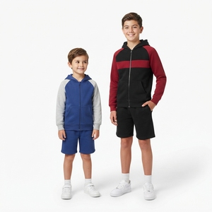Veste polaire à deux tons pour enfants, garçons et filles, sweat-shirt chaud à capuche, doux et confortable, vêtements d'hiver décontractés - Product Image 4