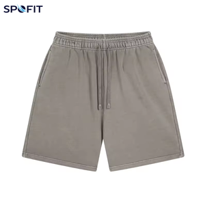 Pantalones Cortos Unisex de Verano con Logotipo Personalizado, 420g, Transpirables, Ecológicos, con Cordón Ajustable, Impresión por Transferencia de Calor, Efecto Desteñido por el Sol - Product Image 4
