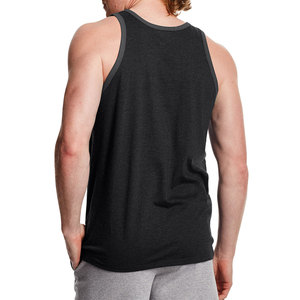Débardeur de sport pour hommes, débardeur de voyage en coton noir pour l'entraînement et le fitness, idéal pour l'été - Product Image 4