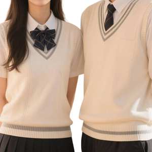 Uniforme Escolar para Estudiantes de Secundaria, Mezcla de Algodón y Poliéster, Transpirable, Cómodo, Duradero, Tallas Personalizadas, Venta al Por Mayor - Product Image 1