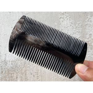 Peine de Cuerno de Búfalo Natural Más Vendido, Hecho a Mano, Pulido, Peine de Aseo de Dientes Anchos, Herramienta para el Cuidado de la Barba con Dientes Suaves y Redondeados - Product Image 3