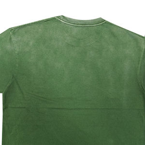 T-shirt personnalisé vintage délavé à l'acide effet soleil, coupe oversize en coton épais, streetwear vierge pour impression OEM, mode homme femme - Product Image 4