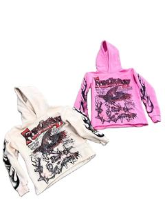 Sweat-shirt à capuche personnalisé avec impression graphique, logo, style streetwear, hip-hop, sweat-shirt à capuche pour homme, mode décontractée, polyvalent - Product Image 1