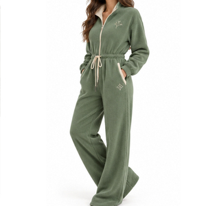Combinaison polaire pour femme EAZWEARS avec poches latérales – Commande en gros, export usine, services de personnalisation de vêtements de qualité, OEM - Product Image 3
