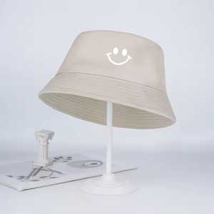 Unisex Adjustable Laminated Bucket <b>Hat</b> 3D Embroidery Solid Color 100% Cotton Canvas Breathable Casual Adult Spring <b>Summer</b> - Product Image 4