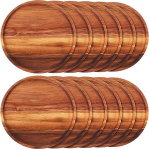 Assiettes en plastique modernes faites à la main avec surface non toxique, écologiques, couleur et logo personnalisés, MOQ 100 pièces - Product Image 3