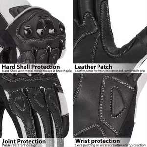 Motorbike <b>Gloves</b> Heavy Duty Protective Gear Anti Slip Breathable Touch Screen Compatible Riding <b>Gloves</b> - Product Image 5