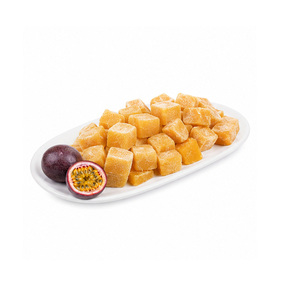 Tasty Vietnam Factory Cheap Price Hot Sale Premium Quality IQF Frozen Fresh Passion Cube Packed in 1kg <b>Bag</b> - Product Image 1