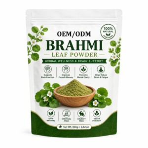 Poudre de Brahmi Premium 100g 100% Pure, Poudre de Feuilles de Bacopa Monnieri pour le Bien-être Ayurvédique Traditionnel et le Soutien de la Concentration - Product Image 1