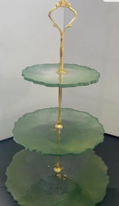 Resin Cake <b>Stand</b> with Metal Base Premium Dessert Serving <b>Stand</b> - Product Image 5