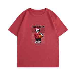 Camiseta de Hombre con Estampado Personalizado, Estilo Americano Vintage, Mezcla de Tejidos - Product Image 6