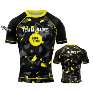 Rashguard de Compression Unisexe Confortable à Manches Courtes UPF50, Taille Personnalisée, Nouveau Design Tendance, Meilleure Vente - Product Image 4