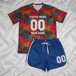 Maillot d'entraînement de football personnalisé, ensemble de maillot de football, survêtement de football, équipement de sport, uniforme de football sublimé, short respirant - Product Image 1