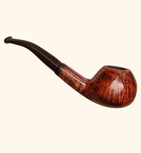 Pipa de Tabaco Clásica de Madera con Vástago Recto y Puntas de Ebonita - Product Image 4