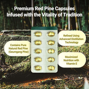 Cápsulas de Aceite de Agujas de Pino Rojo Coreano, Productos de Belleza, Antioxidante, Refuerzo Inmunológico, 180 Cápsulas, Dosis Diaria, Vitamina E, Set de Regalo, OEM - Product Image 5