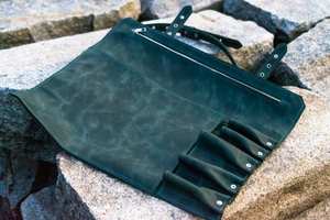 Sac de rangement pour couteaux de chef en cuir de buffle véritable personnalisé, prix direct usine, sac à main pour couteaux LKR-0298 - Product Image 2