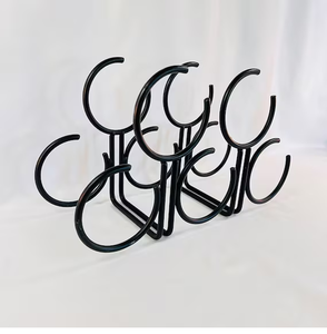 Support à bouteilles de vin en métal pour 6 bouteilles, présentoir pour bar à domicile ou fête, prix imbattables - Product Image 6