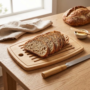 Planche à découper en bois d'acacia de qualité supérieure pour la cuisine, la découpe et le service - Product Image 4
