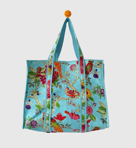 Sac fourre-tout en toile à motif floral avec broderie, design ouvert, pour le shopping toutes saisons, style bohème - Product Image 4