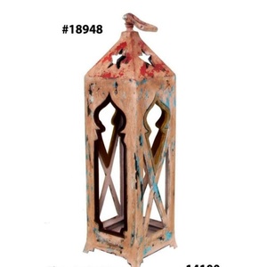 GOOD DESIGN Handmade <b>Moroccan</b> Stained Glass Aluminum European Design Home <b>Decoration</b> Lantern Candleholder - Product Image 2