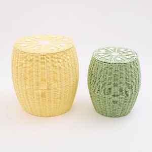 Cesta de almacenamiento infantil de hierba marina natural con diseño de limón, elegante cesta organizadora para juguetes, ropa, decoración del hogar y almacenamiento. - Product Image 1