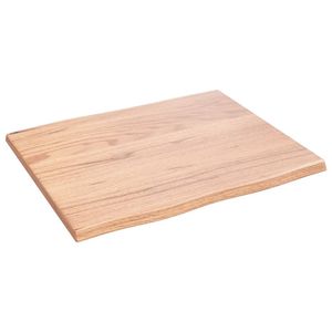 Plateau de table en bois de chêne massif brun clair 23,6x19,7 pouces pour tables à manger - Product Image 3