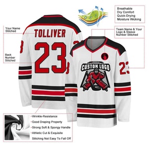 2026 Custom Sublimation Polyester Ice Hockey Jersey Short Custom Team <b>Name</b> Wholesale High Quality Latest Design Sportswear - Product Image 3