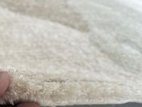 AISHA FABS Geformter Teppich 100% Viskose Handgetuftet Rutschfest Abstraktes Design Indischer Dünner Steinschnitt Trendiger Schnittflor Gebetsteppich für Zuhause
