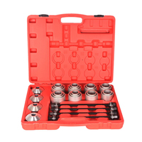 Kit d'outils de presse pour silentblocs de voiture 28 pièces, avec 20 manchons universels pour l'extraction et l'installation de silentblocs de châssis automobile, en coffret