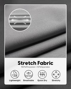 Shorts décontractés pour hommes en jersey tricoté, taille élastique avec cordon de serrage, tissu Spandex/Polyester, écologique, respirant, séchage rapide - Product Image 6