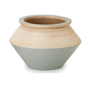 Pot de fleurs unique en bambou tressé, pot de fleurs design, pot de fleurs d'intérieur pour décoration de maison de style scandinave, vente en gros depuis le Vietnam - Product Image 3