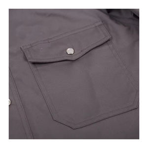 Durable Night Visibility Fluorescent Hi Vis Work Shirt with Reflective Tape Low MOQ Class 2 Safety Uniforms Workwear <b>Jacket</b> Set - Product Image 5