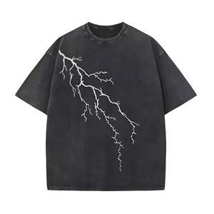 Men's Y2K Streetwear Short Sleeve <b>T</b>-<b>Shirts</b> 100% Cotton Solid Front Logo Silk Screen Printed O-Neck Knitted Eco-Friendly - Product Image 5