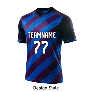 High Quality Soccer Jersey Breathable Soft Feel OEM GSM Custom Soccer Jersey Manufacturer 100% Polyester Sportswear - Product Image 1