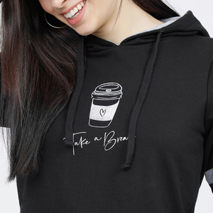 URBANGAZER INDUSTRIES Sweat-shirts pour femmes en toile 100% coton, coupe ajustée, respirants, couleur unie, vêtements d'hiver, style streetwear - Product Image 3