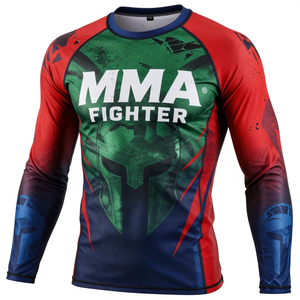 Camiseta de manga larga Rash Guard de tamaño y diseños personalizados para hombre, ropa deportiva con estampado por sublimación personalizado, camiseta Rash Guard cómoda. - Product Image 4