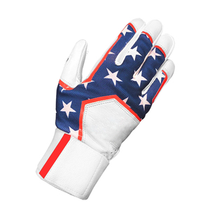 Vente directe usine – Gants de frappe de baseball personnalisés avec logo d'équipe, mitaines d'entraînement et de fielding en cuir durable de qualité supérieure pour adultes (gauche) - Product Image 4