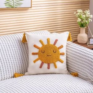 Cojín Decorativo de Algodón Tejido Elegante y de Alta Gama, con Estampado, Suave y Transpirable, para Decoración de Sofás de Sala de Estar - Product Image 5