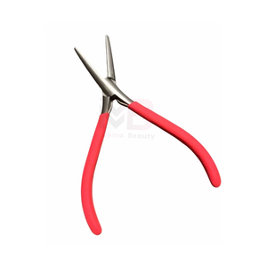 New Arrival Red Long-Handle Hair <b>Extension</b> <b>Micro</b> Rings Beads Opener Closer Pliers Hair <b>Extension</b> Tools - Product Image 1