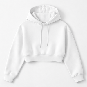Sudadera con Capucha Corta Personalizada para Mujer - Pedidos al por Mayor del Fabricante, Diseños Personalizados OEM Disponibles - Product Image 5
