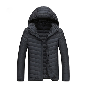 High Quality Mens Plain <b>Quilted</b> Jacket Custom Corporate Gift <b>Winter</b> Coat Bulk Orders Cheap Price Thin Hooded Outerwear Vendor - Product Image 4