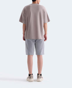 Personnalisation en gros – T-shirt col roulé en coton 100 % (220 g/m²) à manches courtes, coupe classique, unisexe, écologique, taille personnalisée - Product Image 6