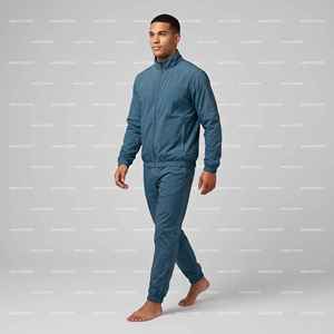 <b>Nylon</b> Tracksuit Custom Polyester Zip up Reflective Waterproof Windproof <b>Nylon</b> Jacket and Track Pants <b>Jogger</b> Windbreaker Sets - Product Image 2