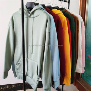 Taille asiatique unisexe hommes 100% polyester polaire pas cher OEM blanc personnaliser Logo cordon sweat à capuche sweats à capuche sweats à capuche - Product Image 3