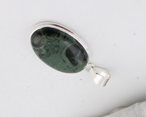 Natural Multi-Color Jasper Gemstone Pendant 925 Sterling Silver Vintage Handmade <b>Boho</b> Statement Jewelry 18 Inch - Product Image 3