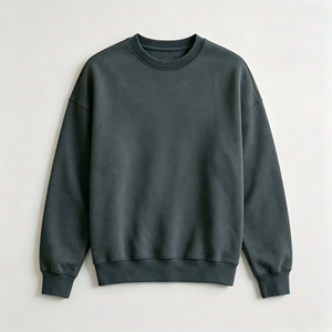 Sudadera de cuello redondo para hombre, corte regular, 100% algodón, estampado de grafiti, estilo casual, ropa de invierno, logotipo frontal, anti-bolitas - Product Image 2