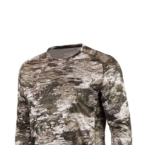 Men's Long Sleeve Camouflage Hunting Shirt Moisture Wicking Polyester Outdoor Top Autumn Wear - Product Image 5