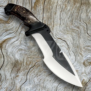 Couteau de survie Bowie de style Rambo en acier D2 fait main de 12 pouces, couteau à lame fixe pour la chasse et le camping avec étui en cuir, meilleur cadeau - Product Image 2