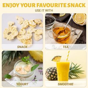 Premium Vietnam Freeze Dried <b>Pineapple</b> Slices 100% Natural Crunchy Fruit Snacks No Added Sugar BRCGS ISO Certified Bulk - Product Image 3